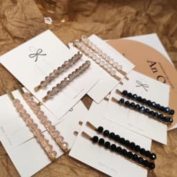 2pc Classic Simple Advanced Crystal Solid Hair Side Clips Retro Hairpin for Women Girls Korean Hair Accessories Ornament