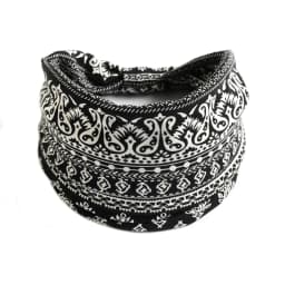 Retro Headbands Fashion Printed Wide Knotted Hair Bands Soft Cotton Head Wraps Headband for Women Sport Yoga Hair Accessories