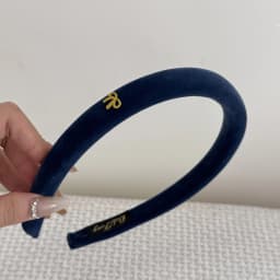 Autumn Winter Headband Navy for Women Girl Hair Band Vintage Kpop Sweets Hoop Makeup Korean Washing Leading Fashion Velvet Retro