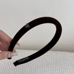 Autumn Winter Headband Navy for Women Girl Hair Band Vintage Kpop Sweets Hoop Makeup Korean Washing Leading Fashion Velvet Retro