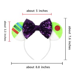 Mickey Mouse Headband Toy Story Hair Accessories Chameleon Girl Women Woody Buzz Lightyear Hair Bands Kids Sequins Bow Head Band