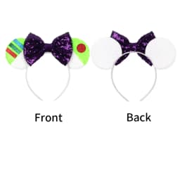 Mickey Mouse Headband Toy Story Hair Accessories Chameleon Girl Women Woody Buzz Lightyear Hair Bands Kids Sequins Bow Head Band