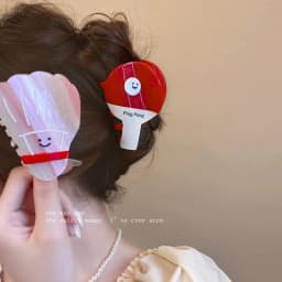 Cartoon Hair Claw For Women Cute Bee Ball Shape Shark Hair Gripper Claw Creative Acrylic Animal Hair Clip Girls Hair Accessories