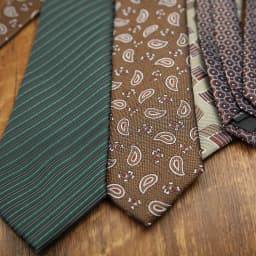 Autumn Winter Fashion Men's Ties 8CM Formal Business Casual Brown Green Striped Neckties Luxury Polyester Simple Style Neck Tie