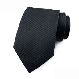Luxury 8CM Mens Necktie Black Color Stripes Floral Plaid Ties For Man Groom Jacquard Woven Neck Tie For Business Wedding Party