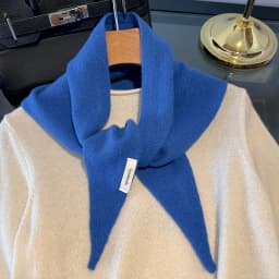 Knitted Scarf Women 100% Wool Winter Warm Scarves Bright Solid Color Design Thickened Shawl Soft Triangle Pashmina Neck 2025 NEW