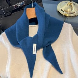 Knitted Scarf Women 100% Wool Winter Warm Scarves Bright Solid Color Design Thickened Shawl Soft Triangle Pashmina Neck 2025 NEW