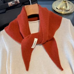 Knitted Scarf Women 100% Wool Winter Warm Scarves Bright Solid Color Design Thickened Shawl Soft Triangle Pashmina Neck 2025 NEW