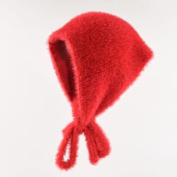 French Style Faux Mink Hair Triangular Scarf Women Autumn Winter Warm Fluffy Knitted Woolen Headband Sweet and Cute Headband
