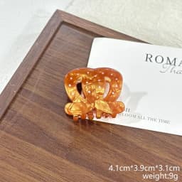 1PC Vintage Croissant Alkaline Water Knot Grab Clip, High-end Large and Small Croissant Hair Clip Back of Head Updo Shark Clip