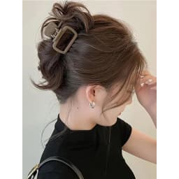 4pcs Women's Square Lightweight Hair Claw Clip Fashionable Elegant Hair Accessory Clip Suitable Hair Styling Makeup