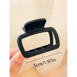 4pcs Women's Square Lightweight Hair Claw Clip Fashionable Elegant Hair Accessory Clip Suitable Hair Styling Makeup