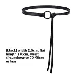 Elegant and Fashionable Women's Waist Belt - A Variety of Colors Woven Design Rope Belt, Tied Luxurious Multifunctional Belt, Ad