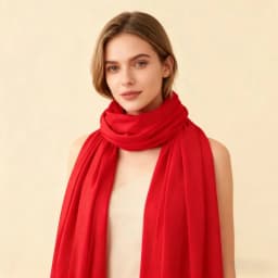 New mercerized cotton long scarf plain solid color scarf personalized trendy shawl women's neck scarf head covering headband