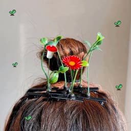 10/30PCS Mixed Random Style Grass Lady Decorative Headwear, Fashionable and Funny Floral Plant Hair Clips Hair Accessories