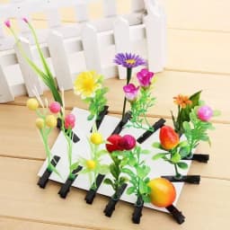 10/30PCS Mixed Random Style Grass Lady Decorative Headwear, Fashionable and Funny Floral Plant Hair Clips Hair Accessories