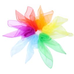 10/12Pcs Square Juggling Silk Scarves Soft Light Magic Trick Props For Dance Stage Movement Performance Accessories