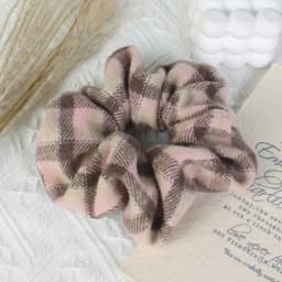 1PC Plaid Hair Scrunchies For Women, Multi-color Checkered Hair Ties, Vintage Elastic Hair Bands, Korean Style Hair Accessory
