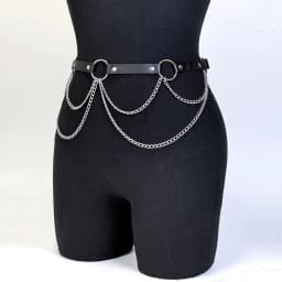 1PC Fashion Belt Female Street Style Waist Chain Tassels Belt Adjustable Casual Decorative Chain Gothic Clothing Accessories