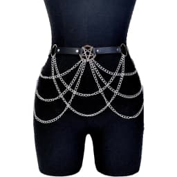 1PC Fashion Belt Female Street Style Waist Chain Tassels Belt Adjustable Casual Decorative Chain Gothic Clothing Accessories