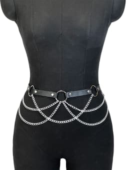 1PC Fashion Belt Female Street Style Waist Chain Tassels Belt Adjustable Casual Decorative Chain Gothic Clothing Accessories