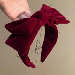 1pc Large Velvet Bow Hairband for Autumn Winter Parties or Daily Wear Stylish Princess Hair Accessory and a Great Gift for Women