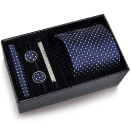 Fashion Handkerchief Wide Tie Sets Tie Clip Handmade Cravat Classic Business Men's Neck Tie Wedding