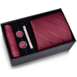 Fashion Handkerchief Wide Tie Sets Tie Clip Handmade Cravat Classic Business Men's Neck Tie Wedding
