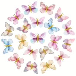 10pcs Princess Super Fairy Gradient Butterfly Hair Clip Headpiece Bohemian Style Braided Curly Hair Cute and Playful Hair Clip