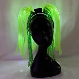 Disco Luminous Flashing Noodles Headband Light up Braid Headband Women Bar Club Night Show Headwear Supplies