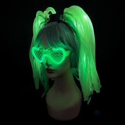Disco Luminous Flashing Noodles Headband Light up Braid Headband Women Bar Club Night Show Headwear Supplies