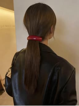 1Pc Fashion Curve French Barrette Clips For Women Pearly Luster Acetate Hair Clips For Half-up, Updo Elegant Hairpin Accessories
