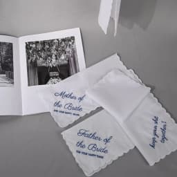 Wedding Season 2PCs Pure White Cotton Happy Handkerchief to Send Friends to Send Mother 29cm/11.4in Thin.