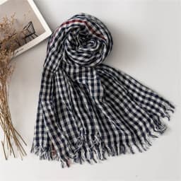 Luxury Plaid Cotton Linen Women's Scarf Autumn Warm Neckerchief Pashmina Foulard Female Soft Bufanda Muffler Scarves