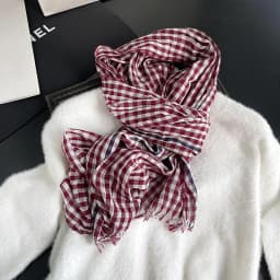 Luxury Plaid Cotton Linen Women's Scarf Autumn Warm Neckerchief Pashmina Foulard Female Soft Bufanda Muffler Scarves