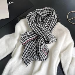 Luxury Plaid Cotton Linen Women's Scarf Autumn Warm Neckerchief Pashmina Foulard Female Soft Bufanda Muffler Scarves