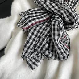Luxury Plaid Cotton Linen Women's Scarf Autumn Warm Neckerchief Pashmina Foulard Female Soft Bufanda Muffler Scarves