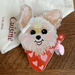 1PC Cute cartoon puppy scratch clip, new model, high-end and sweet temperament clip headband at the back of the head