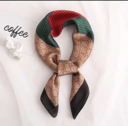 Brand Floral Print Silk Square Scarf Women Soft Satin Kerchief Hairband Neckerchief Head Hijab Lady Headband Foulard Bag Ribbon