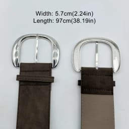 Maillard Styles Suede Leather Wide Belt Luxury Design Casual Pin Buckle Waistband Trendy Versatile Trouser Dress Belts Gifts