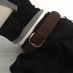 Maillard Styles Suede Leather Wide Belt Luxury Design Casual Pin Buckle Waistband Trendy Versatile Trouser Dress Belts Gifts
