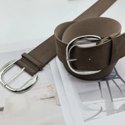 Maillard Styles Suede Leather Wide Belt Luxury Design Casual Pin Buckle Waistband Trendy Versatile Trouser Dress Belts Gifts