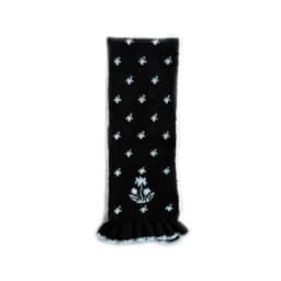Ladies' Scarves Korean Cartoon Deer Floral Kawaii Sweet Versatile Cute Scarfs Thicked Warm High-quality Cashmere Knitted Scarfs