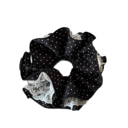 1pc Minimalist & Versatile Lace Ruffled Large Scrunchie Hair Accessory with High-End Feel 2025 New Style