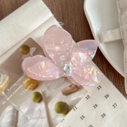 9CM Colorful Butterfly Inlay Rhinestone Hair Claw Acrylic Claw Clips Trendy Hair Clips for Women Girls Hair Accessories 