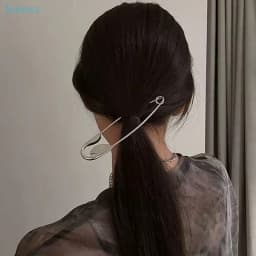♥Large Safety Pin Metal Clip, Personalized Oversized Thick Paperclip Hairpin Headwear Gifts