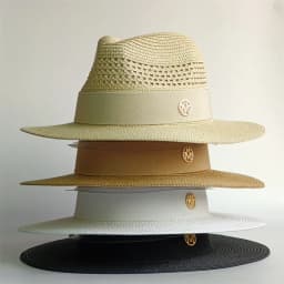 Beach hat straw hat pearl chain DIY flat top sun hat new Korean elastic ribbon hat beach hat candy color sun hat bonnet