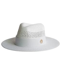 Beach hat straw hat pearl chain DIY flat top sun hat new Korean elastic ribbon hat beach hat candy color sun hat bonnet