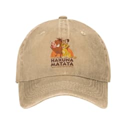 The Lion King Hakuna Matata Simba Timon Pumbaa Summer Hip Hop Hats For Female Male Fashion Outdoor Gym Sun Snapback Cap