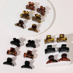 18Pcs Leopard Small Hair Claw Clips for Thin Hair No Slip Mini Hair Jaw Clips Hair Styling Accessories for Women Girls